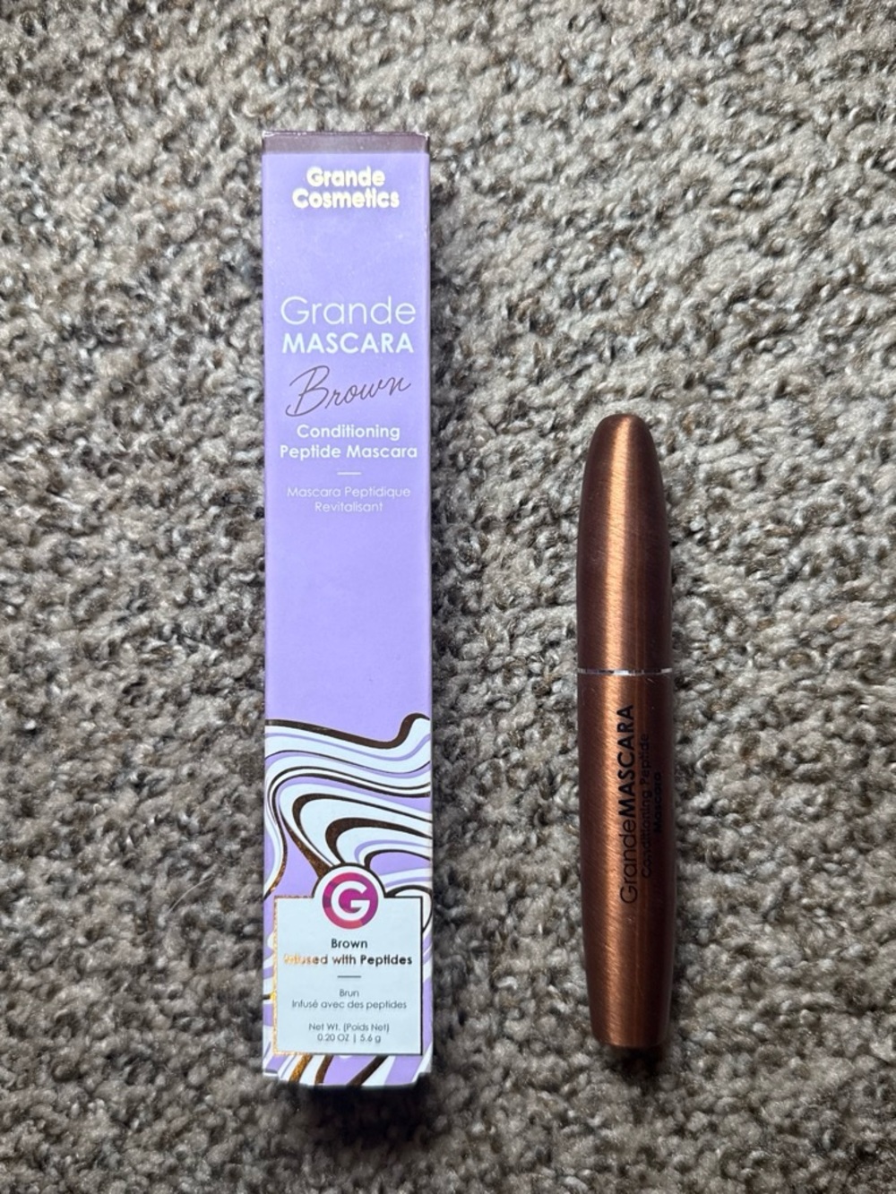 Grande Mascara Conditioning Peptide Mascara — Brown